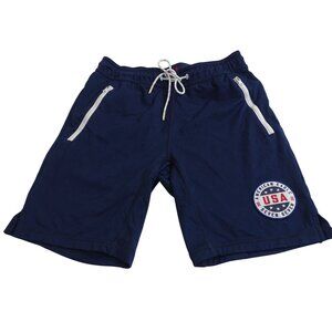 American Eagle Navy Blue USA Seven Seven Athletic Shorts Rugby Men Size XS
